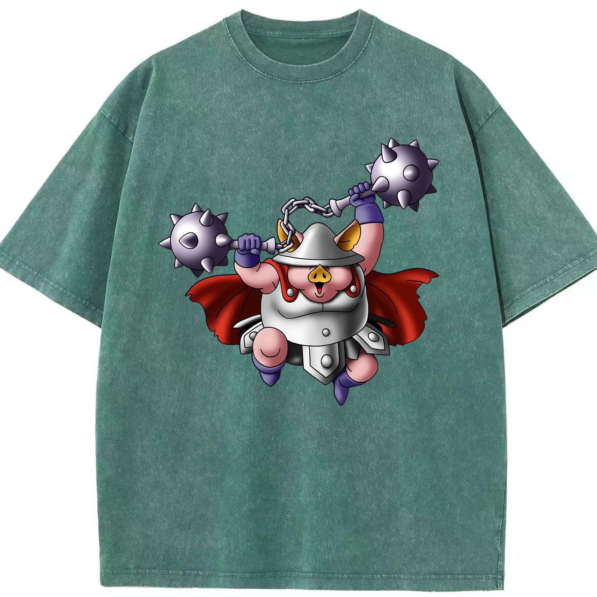 （画像用） ドラゴンクエスト Doragon Kuesuto Dragon Quest 綿100% ヴィンテージ風 半袖Tシャツ（フロントプリント）